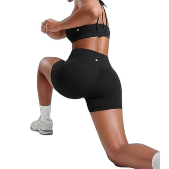 CRZ YOGA Women's High Waisted Butterluxe Biker Shorts with Pockets- 3 Inches- XS - Picture 4 of 4